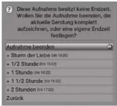 TECHNISAT HDTV 40 Plus - Automatyczne zatrzymywanie nagrania - 1
