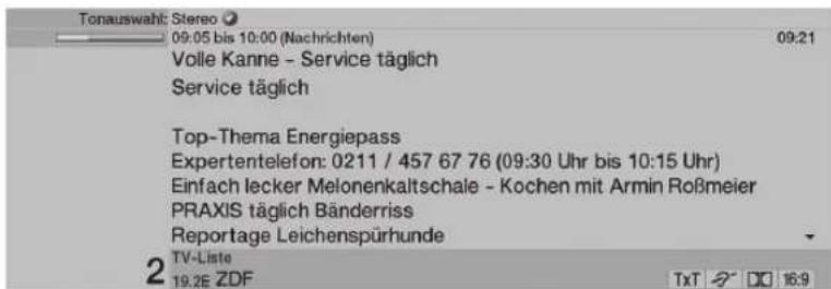 TECHNISAT HDTV 40 Plus - Vise tids- og programinformasjon/ytterligere programinformasjon - 2