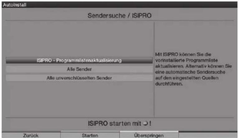 TECHNISAT HDTV 40 Plus - Stationsøgning/ISIPRO (kun for DVB-S via ASTRA 19.2° East) - 1