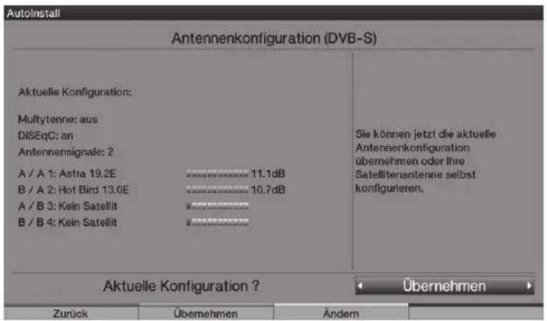 TECHNISAT HDTV 46 - Configuration antenne (DVB-S) - 1
