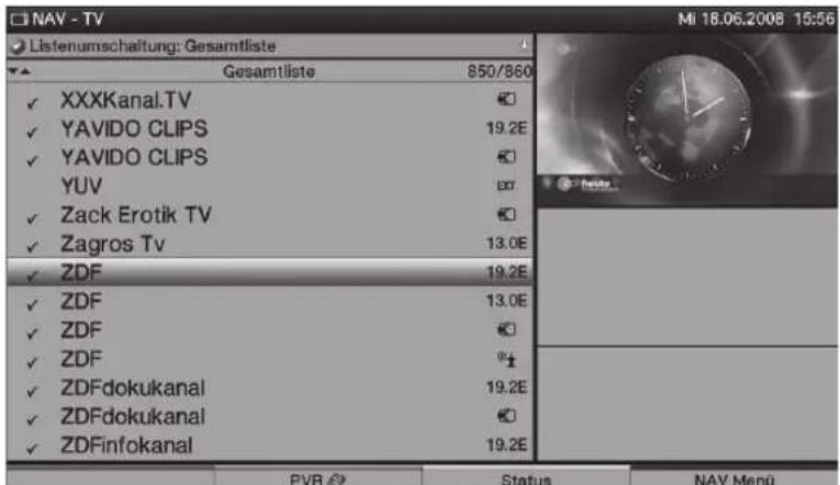 TECHNISAT HDTV 46 - Επιλογή λίστας - 1