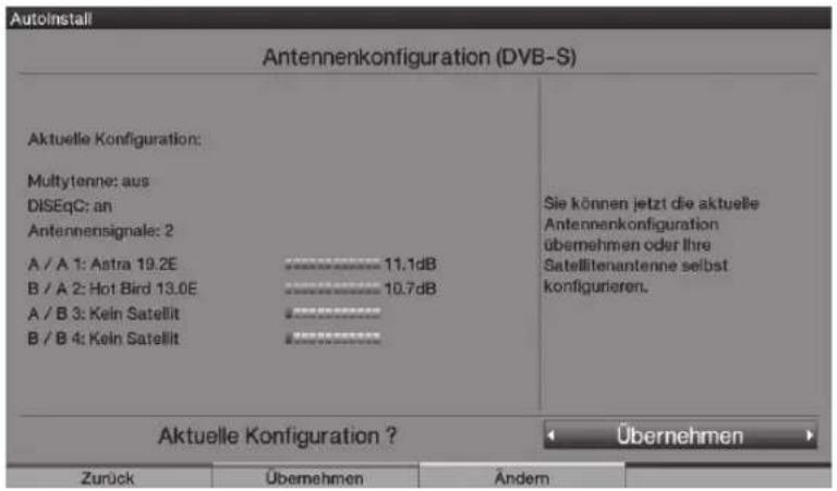 TECHNISAT HDTV 46 - Configuración de la antena (DVB-S) - 1