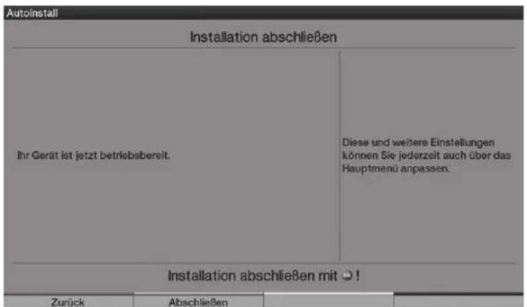 TECHNISAT HDTV 46 - Quitter l'assistant d'installation - 1