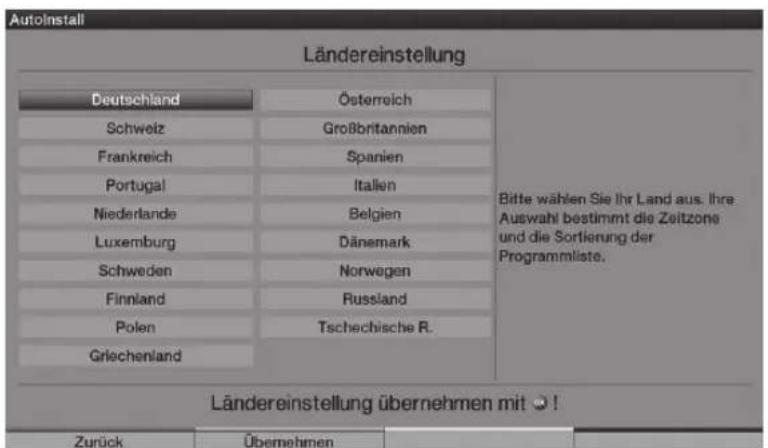 TECHNISAT HDTV 46 - Landinstelling - 1