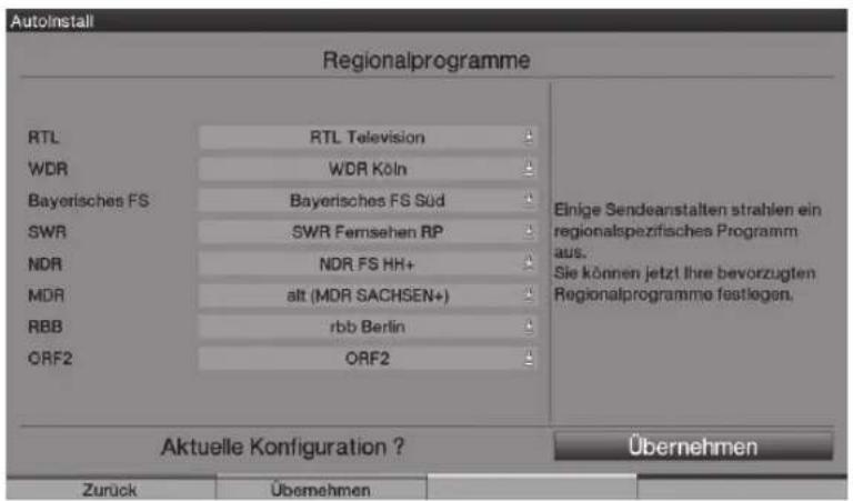 TECHNISAT HDTV 46 - Regionální programy - 1