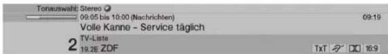 TECHNISAT HDTV 46 - Ajan ja ohjelmatietojen näyttäminen - 1
