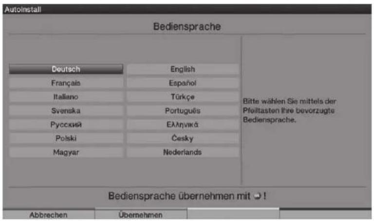 TECHNISAT HDTV 46 - Langue d'interface - 1