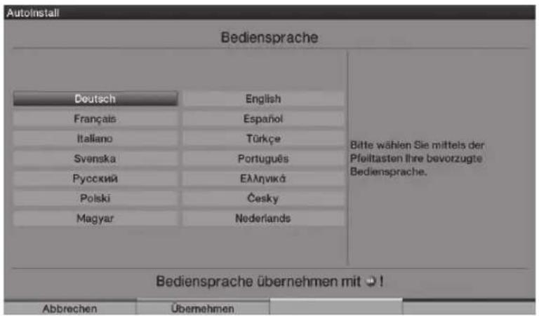 TECHNISAT HDTV 46 - Provozní jazyk - 1