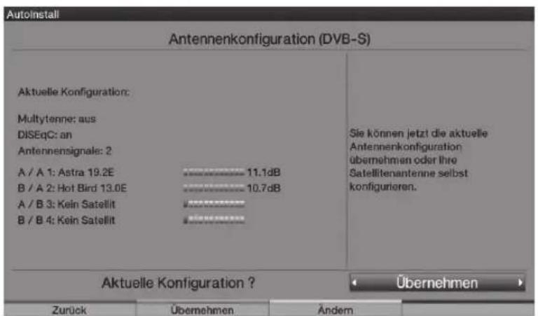 TECHNISAT HDTV 46 - Konfiguracja anteny (DVB-S) - 1