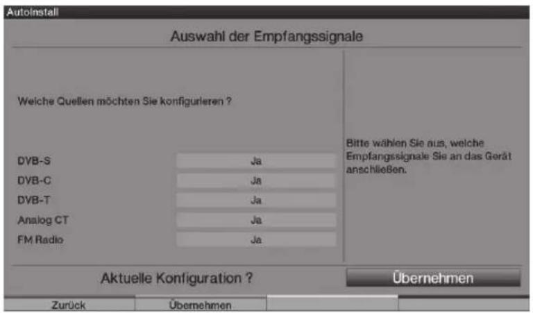 TECHNISAT HDTV 46 - Επιλογή των σημάτων λήψης - 1
