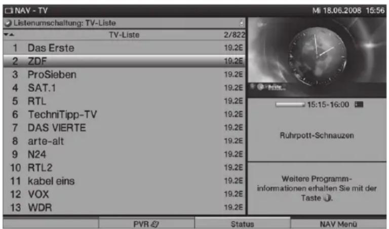 TECHNISAT HDTV 46 - Met de programmalijst - 1