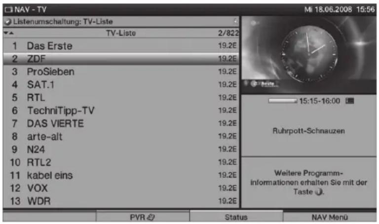 TECHNISAT HDTV 46 - A programlistával - 1