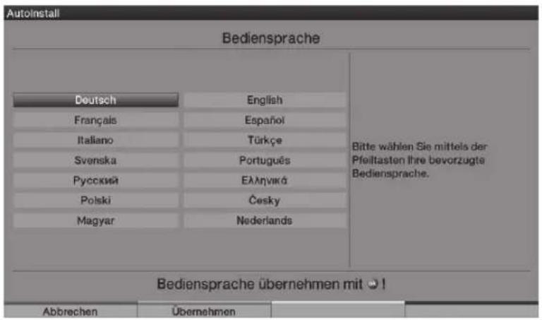 TECHNISAT HDTV 46 - Lingua di funzionamento - 1