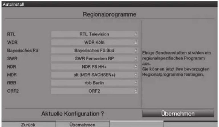 TECHNISAT HDTV 46 - Programy regionalne - 1