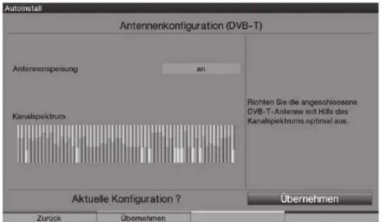 TECHNISAT HDTV 46 - Configuración de la antena (DVB-T) - 1