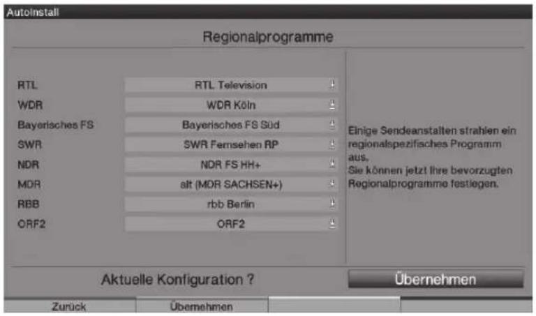 TECHNISAT HDTV 46 - Regionale programmer - 1