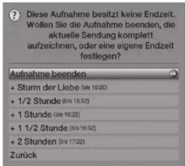 TECHNISAT HDTV 46 - > Appuyez sur la touche Record (Enregistrer). - 1