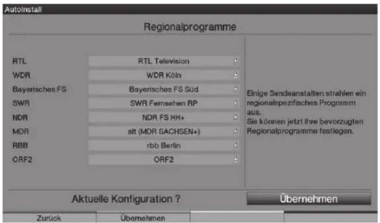 TECHNISAT HDTV 46 - Regionális programok - 1
