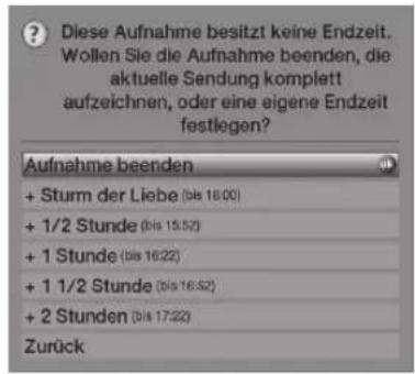 TECHNISAT HDTV 46 - Stoppe opptak automatisk - 1