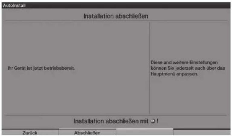 TECHNISAT HDTV 46 - Terminare la procedura di installazione guidata - 1
