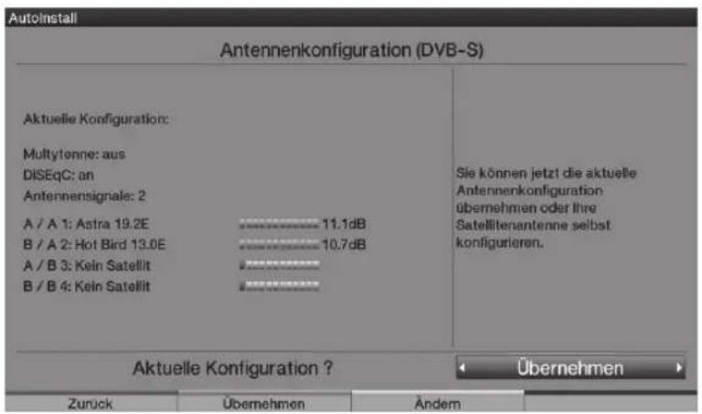 TECHNISAT HDTV 46 - Konfigurasjon av antenne (DVB-S) - 1