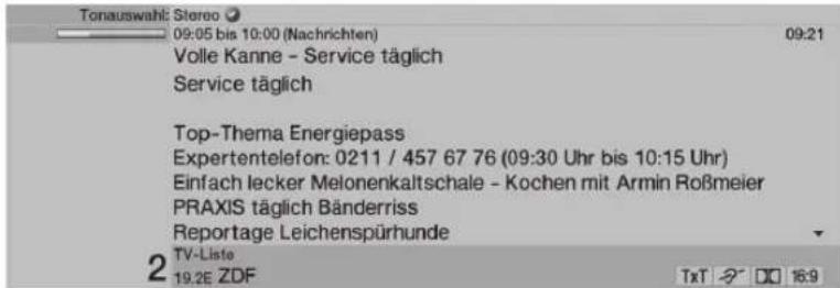 TECHNISAT HDTV 32 Plus - Idó és programinformatáci/további programinformatáci kijelzese - 2