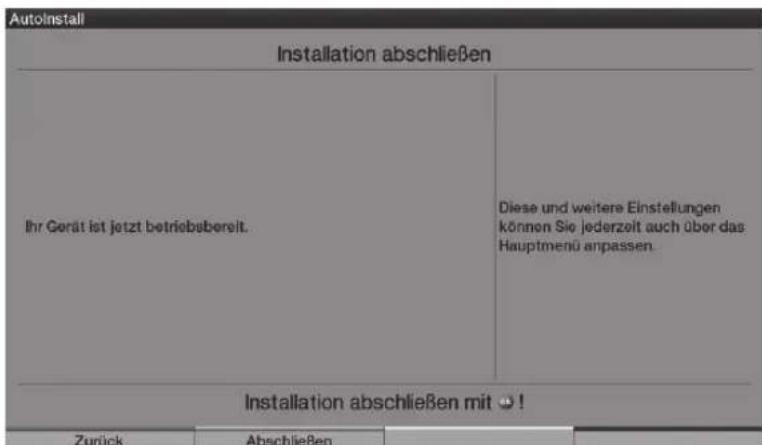 TECHNISAT HDTV 32 Plus - Avsluta installationsassistenten - 1