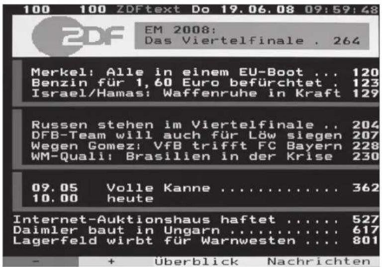 TECHNISAT HDTV 32 Plus - Teleteksti on/off - 1