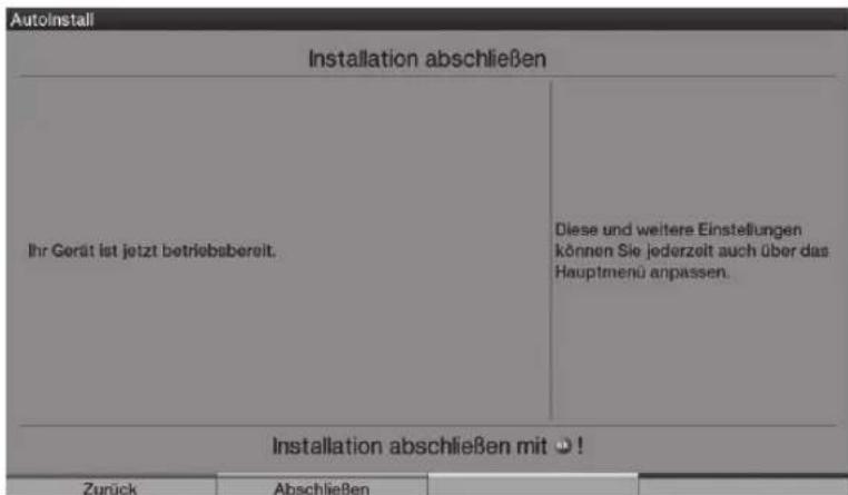 TECHNISAT HDTV 32 Plus - Avslutte installsjonsveilederen - 1