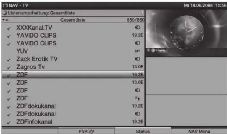 TECHNISAT HDTV 32 Plus - Listakivaliasztasa - 1
