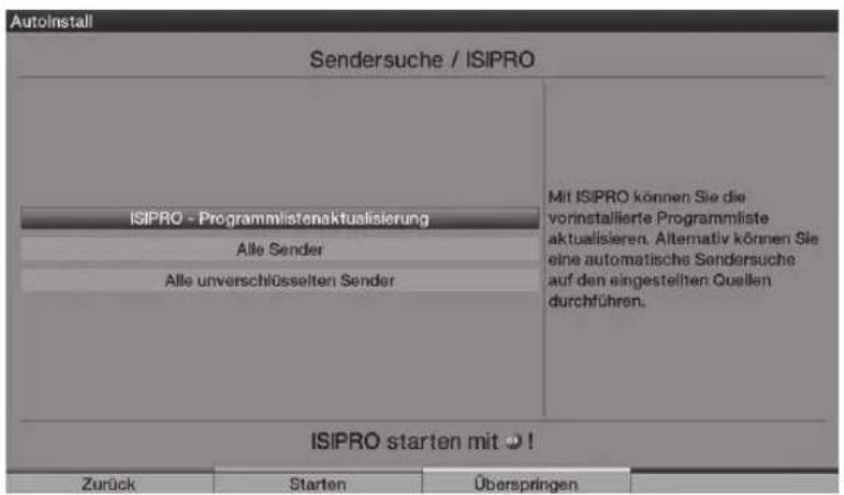 TECHNISAT HDTV 32 Plus - Station search run (Поск санчи) ISIPRO (тлько дя DVB-S с пошью ASTRA 19.2° East) - 1