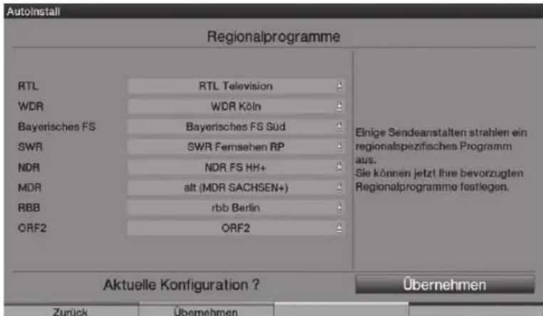 TECHNISAT HDTV 32 Plus - Regionálni programy - 1