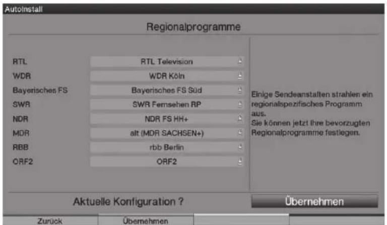 TECHNISAT HDTV 32 Plus - Programy regionalne - 1