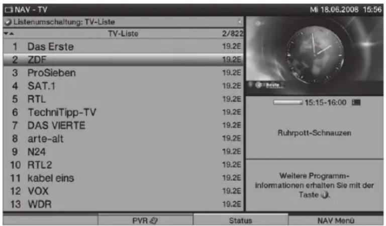 TECHNISAT HDTV 32 Plus - A programistaval - 1