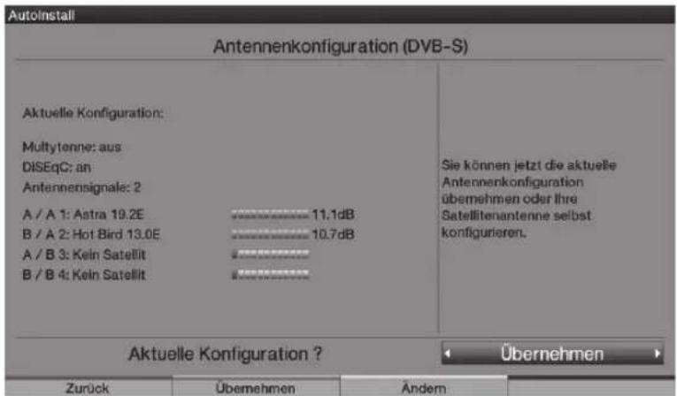 TECHNISAT HDTV 32 Plus - Configuración de la antenna (DVB-S) - 1