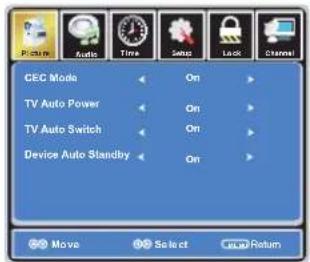 JENSEN 14 SERIES - Customizing the PICTURE Settings - 2