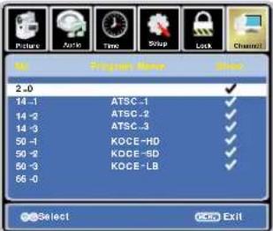 JENSEN 14 SERIES - Personnalisation des paramètres de CHANNEL (chaîne) - 2