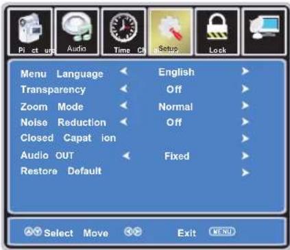 JENSEN 14 SERIES - Customizing the SETUP Settings - 1