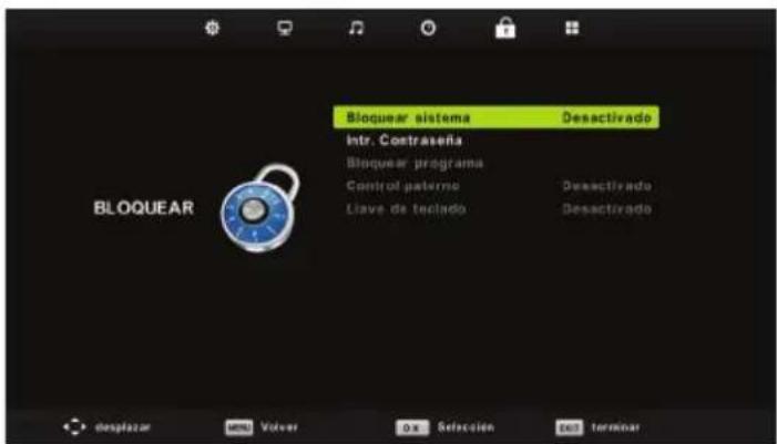 BLAUPUNKT B32C124TC - Menú de bloquear - 1