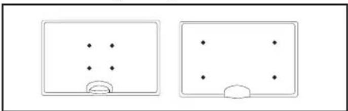 BLAUPUNKT B32C124TC - Fissaggio della TV a parete - 1