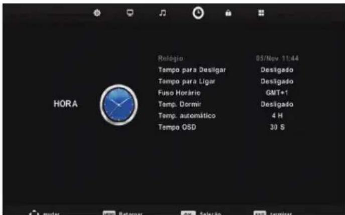 BLAUPUNKT B32C124TC - Menu de hora - 1