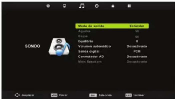 BLAUPUNKT B32C124TC - Menú de sonido - 1