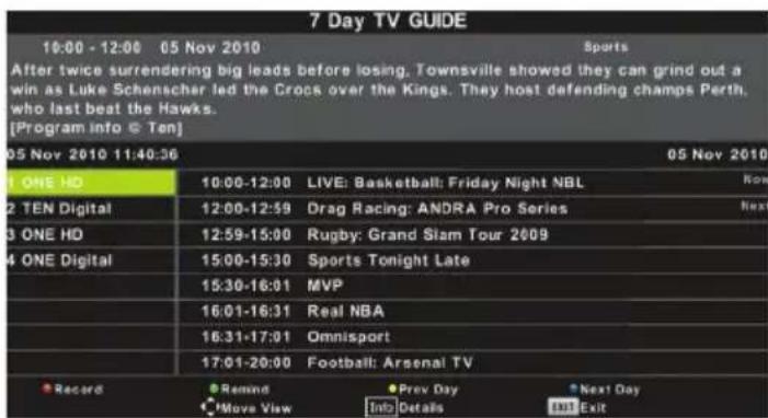 BLAUPUNKT B32C124TC - Day TV Guide - 1