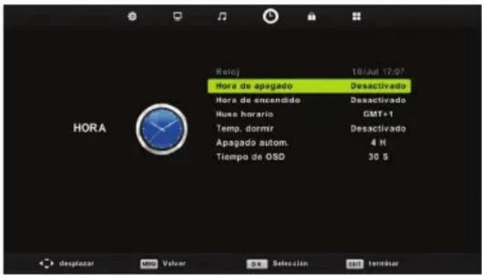 BLAUPUNKT B32C124TC - Menú de hora - 1