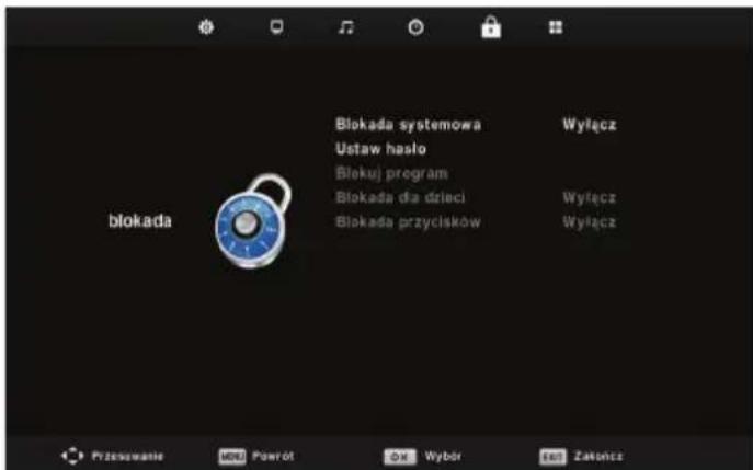 BLAUPUNKT BLA32C124I - Menu blokada - 1