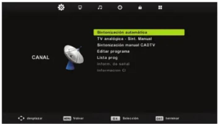 BLAUPUNKT BLA32C124I - Menu de canais - 1