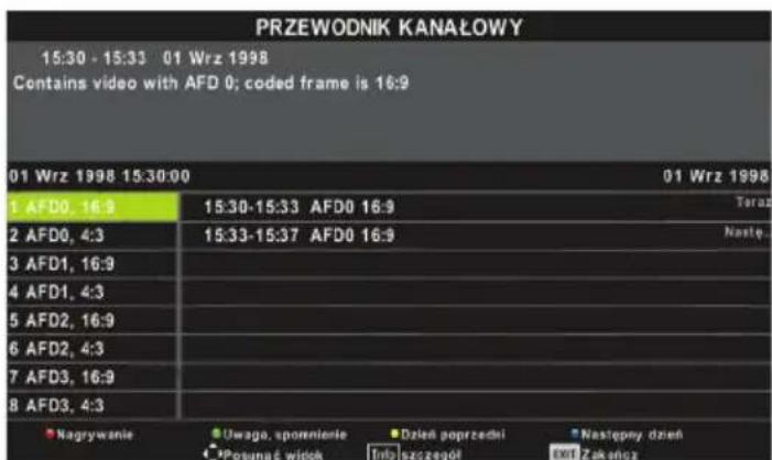 BLAUPUNKT BLA32C124I - Siedmiodniowy program tv - 1