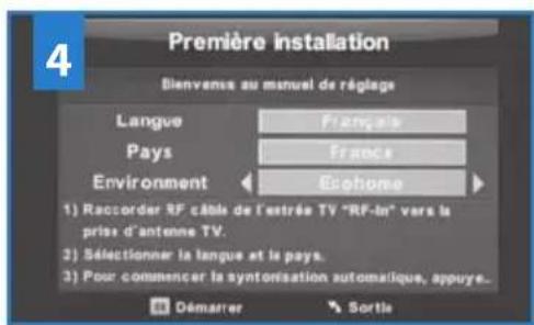 BLAUPUNKT B215A155TCFHDD - Démarrage – configuration initiale - 4