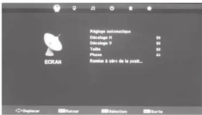 BLAUPUNKT B215A155TCFHDD - Paramètres de l'écran - 1