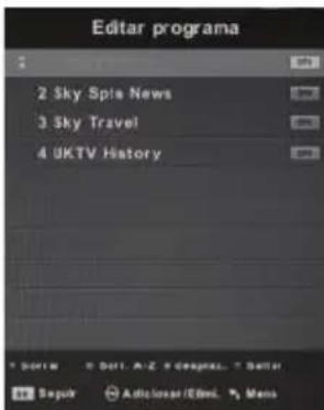 BLAUPUNKT B215A155TCFHDD - Menu de canais - 2